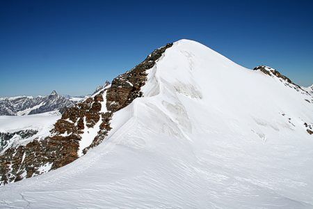 La punta Castore, dove è avvenuta la tragedia