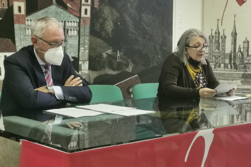 Il dirigente Gabriele Ferraris e l'assessore Ombretta Olivetti