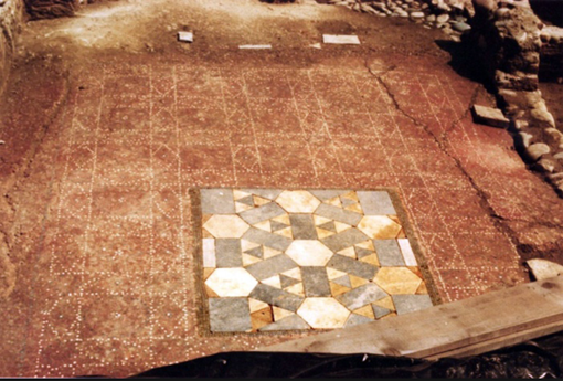 Un'immaginei dei mosaici presenti nell'area