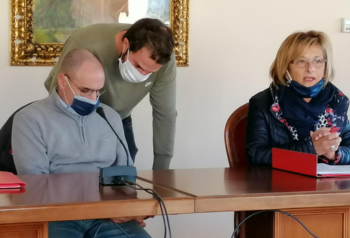 I consiglieri Flavio Ranalli, Michele Campanella e Bruna Filippi