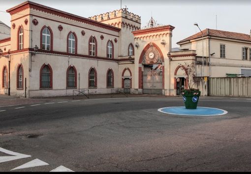 L'ingresso storico della Manifattura Lane