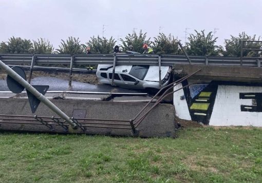 Novara, sei indagati per il crollo del cavalcavia