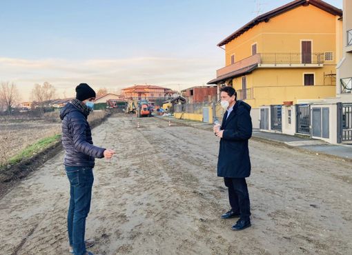 Alcune immagini dei lavori in via Cantarana Alcune immagini dei lavori in via Cantarana