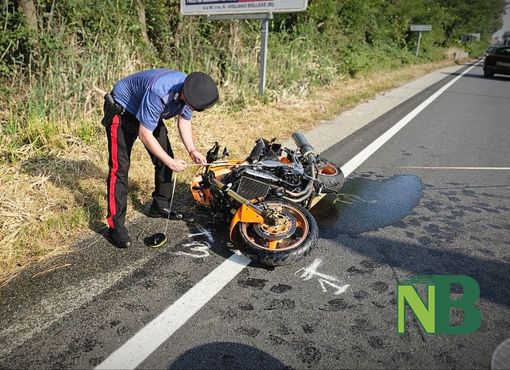 Incidente, in ospedale centauro vercellese