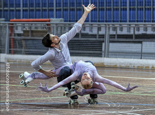 Tre fantastiche coppie dello Skating Vercelli Tre fantastiche coppie dello Skating Vercelli