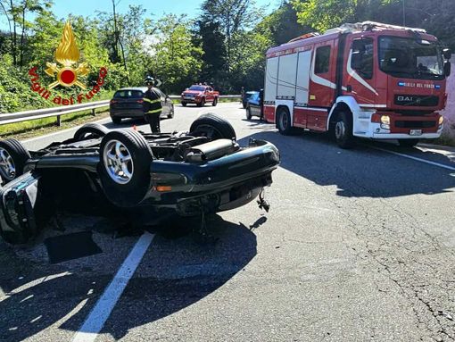 Uno dei frequenti incidenti avvenuti sulla Cremosina