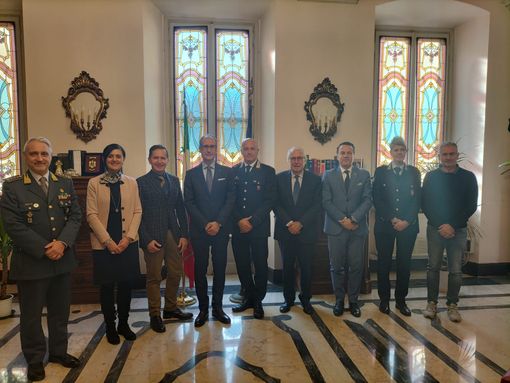 I saluti della Prefettura al procuratore Pianta e al colonnello Caminada I saluti della Prefettura al procuratore Pianta e al colonnello Caminada