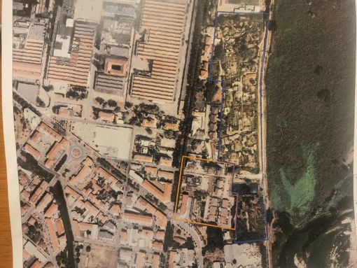 Il secondo lotto della bonifica interesserà l'area riquadrata in arancione