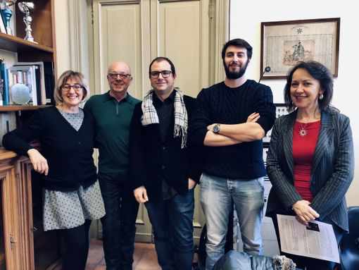 Da sinistra: Cinzia Ordine, Giuseppe Graziano, Sergio Sorrentino, Simone Morellini, Claudia Ferrero