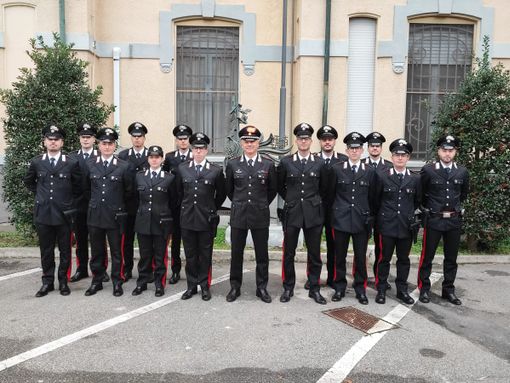 Tredici giovani carabinieri in servizio alle Stazioni della Provincia