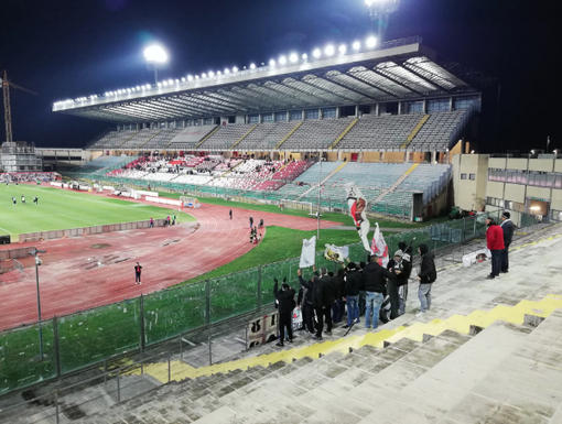 I circa trenta tifosi al seguito della Pro (foto Stefano Zanello)