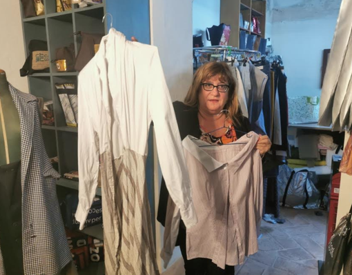 Lorena Chinaglia, presidente Diapsi, all'interno del laboratorio Brein