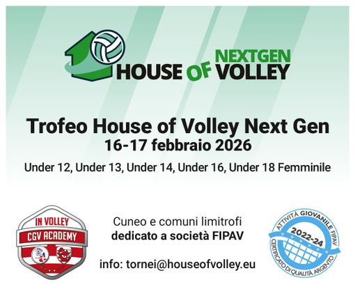 Al via la 1ª edizione di “House of Volley NextGen”:  ospite internazionale il Barça