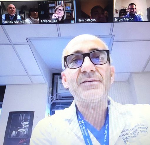 Il dottor Francesco Serafini in collegamento con il Rotary Il dottor Francesco Serafini in collegamento con il Rotary