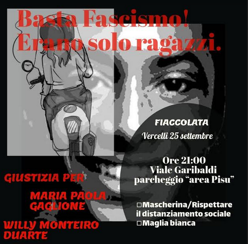 Domani sera, fiaccolata antifascista