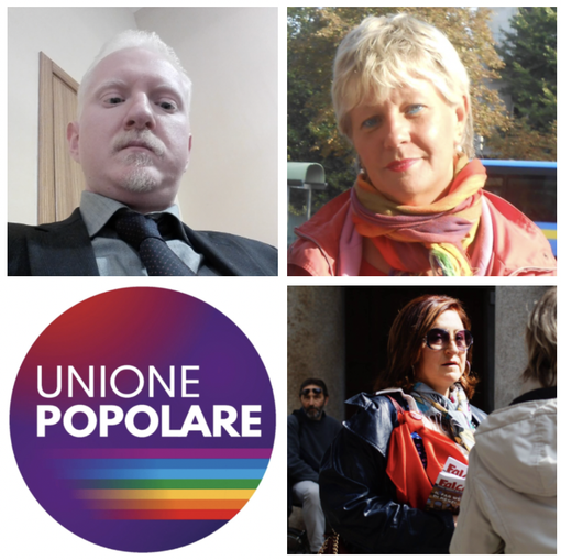 In alto, Tamiso e Lamanna, sotto, il simbolo e Suman