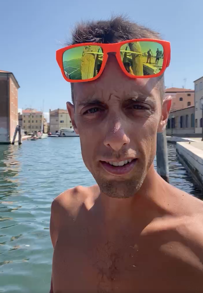 Simone Ippolito ce l'ha fatta: in 9 giorni completata la Valenza - Venezia Simone Ippolito ce l'ha fatta: in 9 giorni completata la Valenza - Venezia