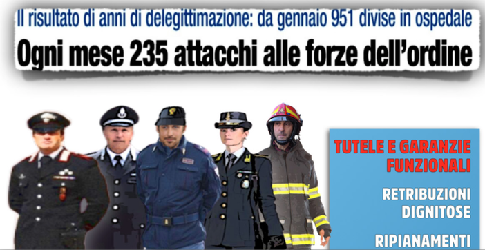 Otto aggressioni al giorno contro le forze dell'ordine: "Adesso basta!" Otto aggressioni al giorno contro le forze dell'ordine: "Adesso basta!"