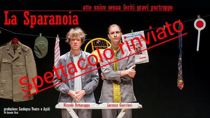 Il maltempo blocca la compagnia, rinviata "La Sparanoia" Il maltempo blocca la compagnia, rinviata "La Sparanoia"