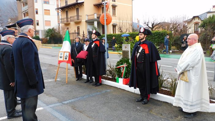 Varallo, un piazzale alla memoria dei carabinieri Vescia e Marchiando
