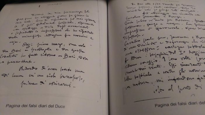I falsi diari di Benito Mussolini