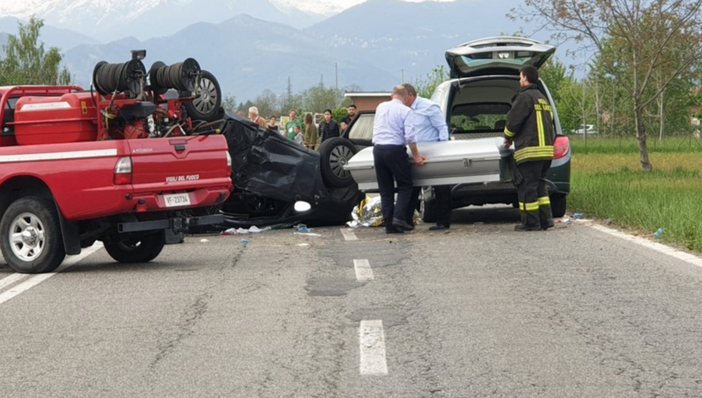 Scontro frontale sulla tangenziale ovest