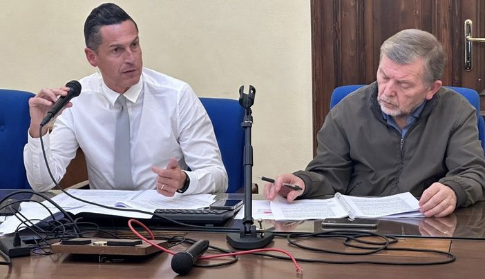 Il presidente della Provincia, Davide Gilardino, e il segretario Fausto Pavia Il presidente della Provincia, Davide Gilardino, e il segretario Fausto Pavia