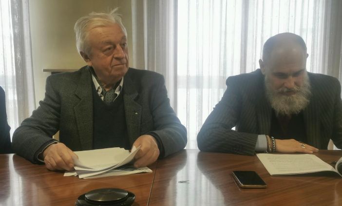 L'a.d Leonardo Gili e il presidente BCV Acque Fabrizio Amatelli