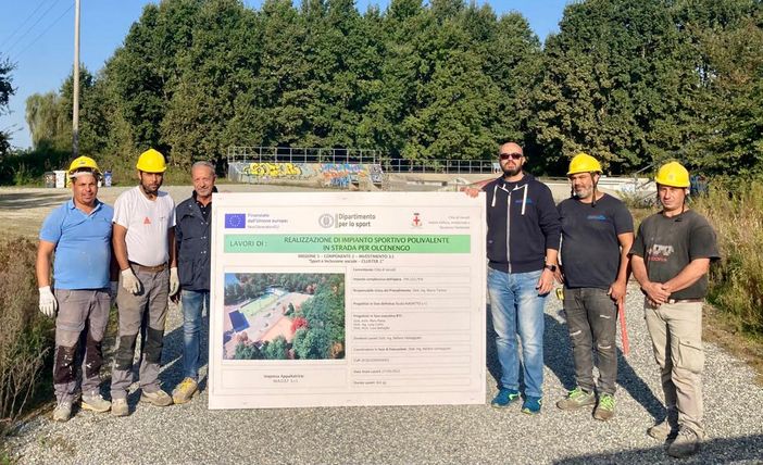 Via Olcenengo, partono i lavori nell'area sportiva Via Olcenengo, partono i lavori nell'area sportiva