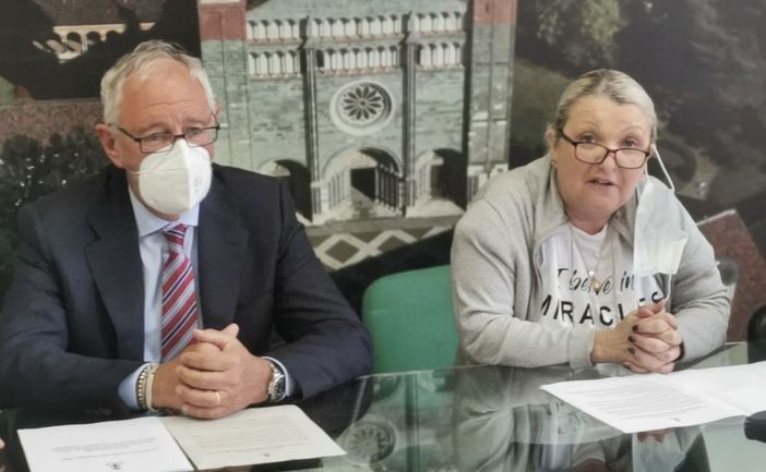 Il dirigente Gabriele Ferraris e l'assessore Ombretta Olivetti