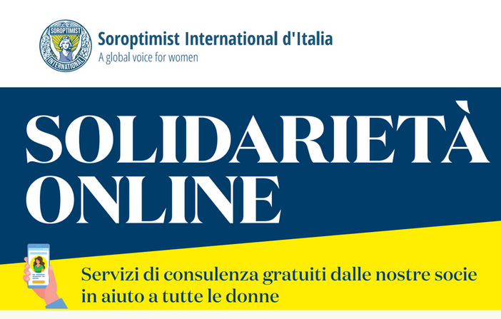 Soroptimist, solidarietà on line