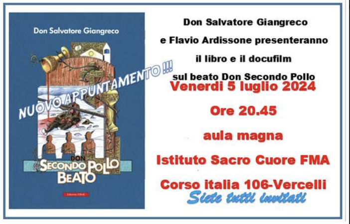 Doppio appuntamento con don Salvatore Giangreco e Flavio Ardissone