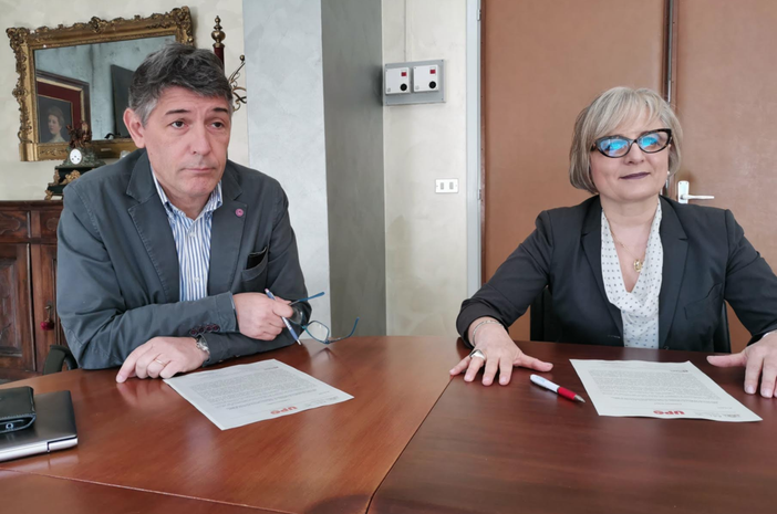Gianluca Aimaretti (Upo) e Chiara Serpieri (Asl Vc)