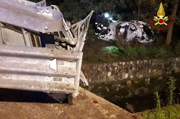 Gattinara, pauroso schianto sulla provinciale Gattinara, pauroso schianto sulla provinciale