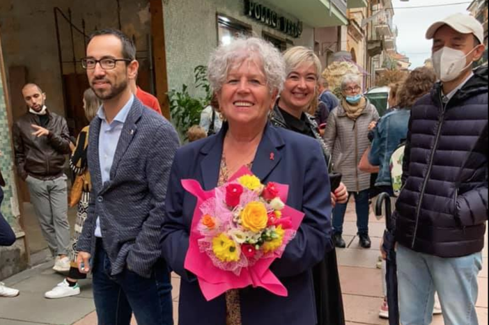 Angela Ariotti, neo sindaca di Santhià