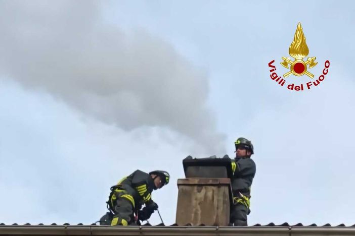 Cravagliana: principio di incendio a un camino