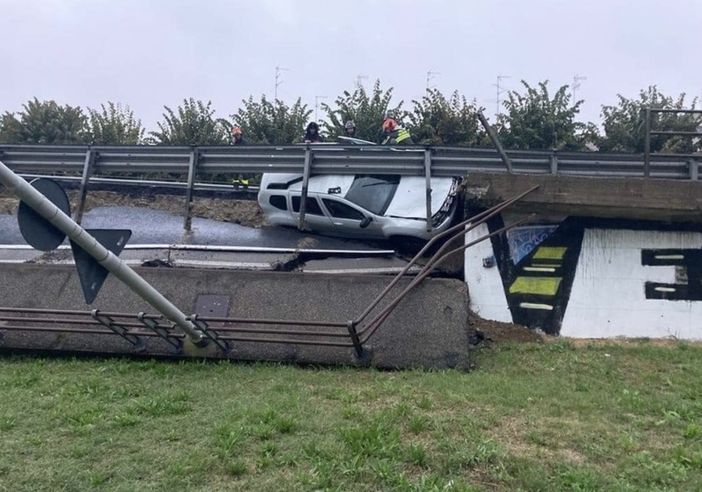 Novara, sei indagati per il crollo del cavalcavia