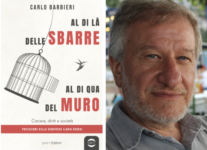La copertina di Al di là delle sbarre, al di qua del muro e Carlo Barbieri La copertina di Al di là delle sbarre, al di qua del muro e Carlo Barbieri