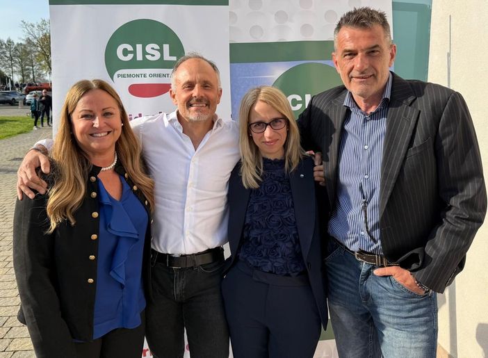 Elena Ugazio riconfermata alla guida della Cisl del Piemonte Orientale Elena Ugazio riconfermata alla guida della Cisl del Piemonte Orientale