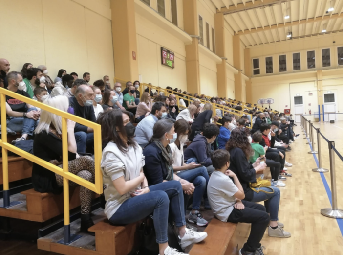 Il pubblico presente (epoca Covid) a una partita dei Rices, al Piacco Il pubblico presente (epoca Covid) a una partita dei Rices, al Piacco