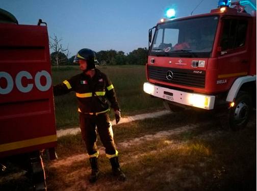 Fuoco in Baraggia: l'incendio potrebbe essere doloso