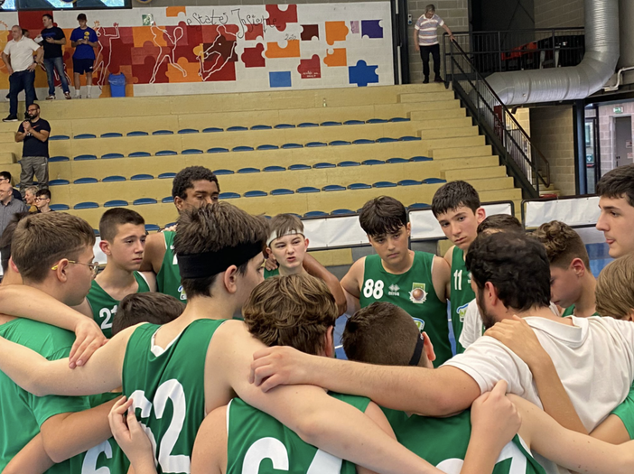 I ragazzi di Acquadro a fine partita