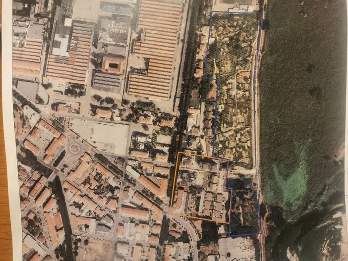 Il secondo lotto della bonifica interesserà l'area riquadrata in arancione