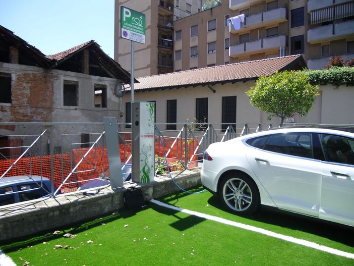 I punti di ricarica di via dei Combattenti