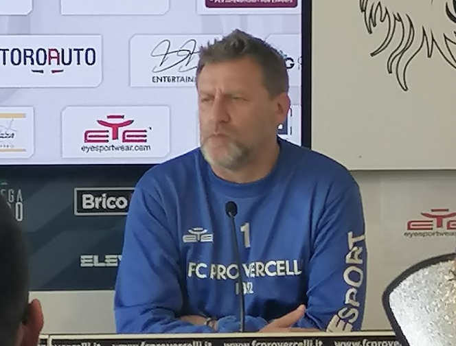 Gardano, allenatore della Pro Vercelli