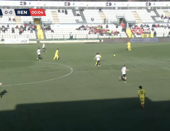 1 a 1 dopo 45 minuti contro il Renate 1 a 1 dopo 45 minuti contro il Renate