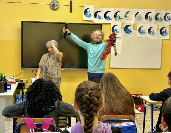 Giulio Dogliotti e, dietro, Betty Serazzi