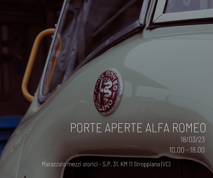 Un raro autobus 902 e una 6C 2500 coloniale all'esposizione del 18 marzo