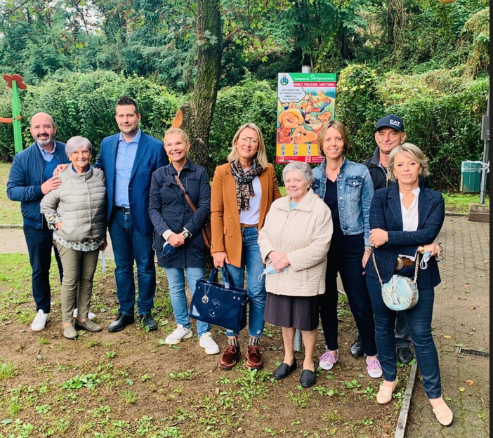 L'inaugurazione dell'area verde di Sant'Anna