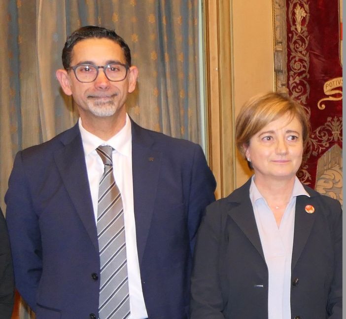 Mimmo Sabatino e Milly Cometti, direttore regionale Special Olympics